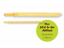 Jemako CleanStick Plus - Flexibler Staubwischer Für Ecken & Ritzen, 65 Cm Gelbe Faser